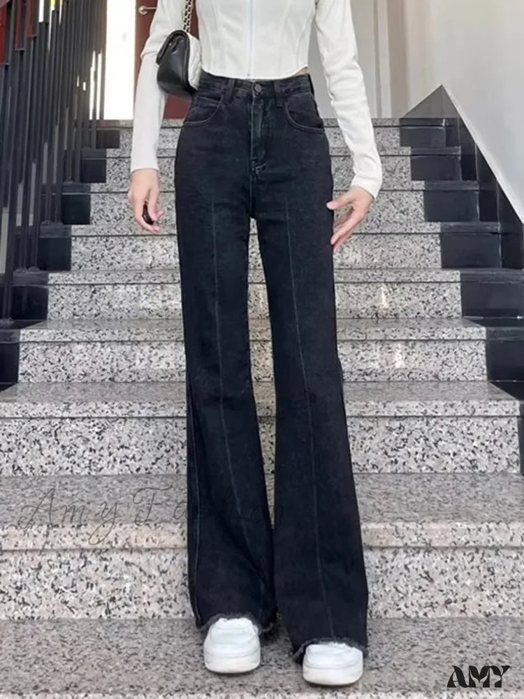 Amy Fashion - Vintage Harajuku Teenagers Y2k Aesthetic Clothing Autumn Baggy Jean - Image 2