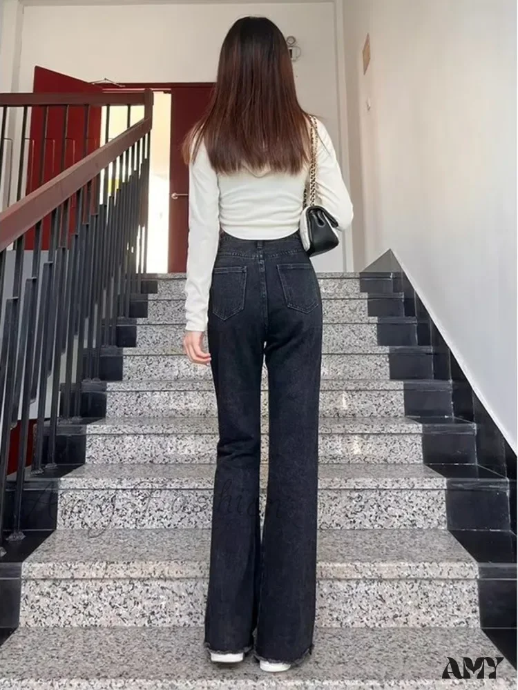 Amy Fashion - Vintage Harajuku Teenagers Y2k Aesthetic Clothing Autumn Baggy Jean - Image 3