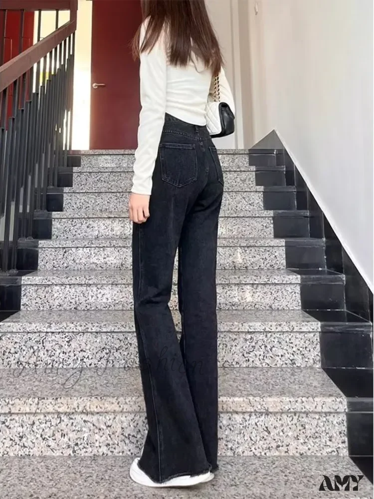 Amy Fashion - Vintage Harajuku Teenagers Y2k Aesthetic Clothing Autumn Baggy Jean - Image 4