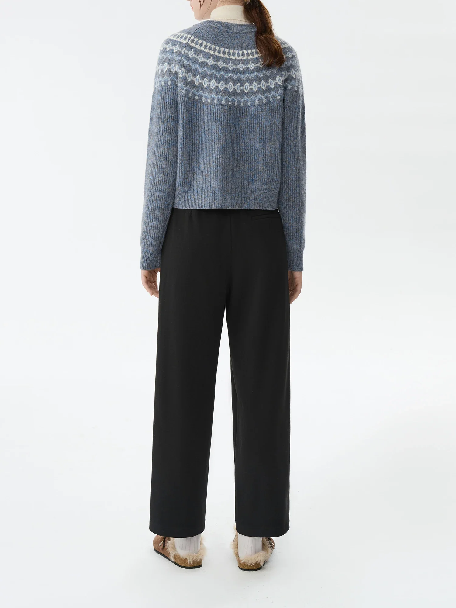 Vintage Jacquard Knit Winter Cardigan - Image 4