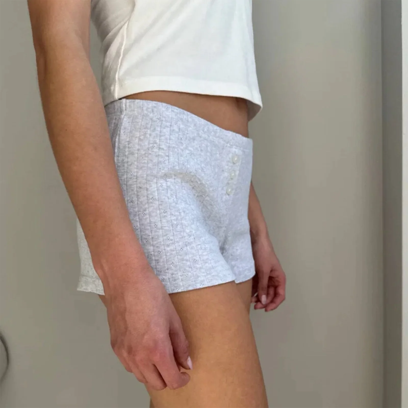 Washed Loose Retro Denim Short - Image 2
