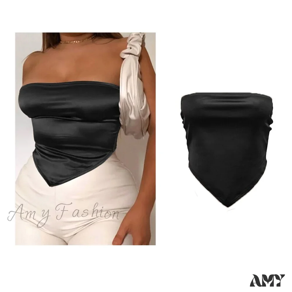 Amy Fashion - Backless Sleeveless Spaghetti Strap Halter Camis - Image 25
