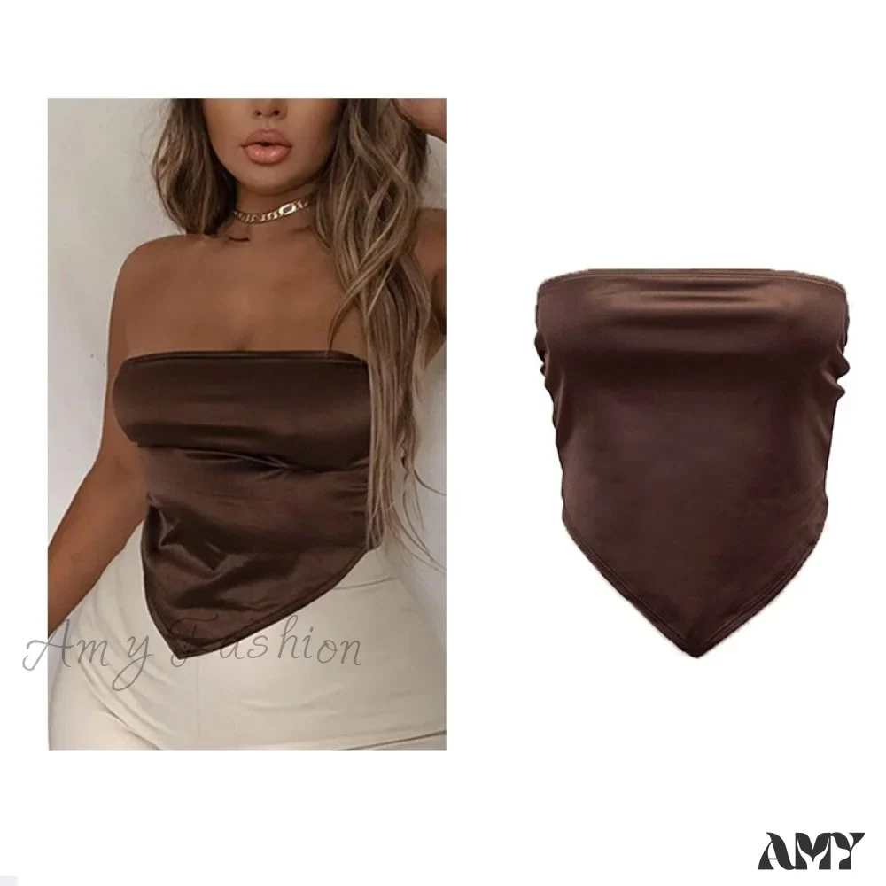 Amy Fashion - Backless Sleeveless Spaghetti Strap Halter Camis - Image 26