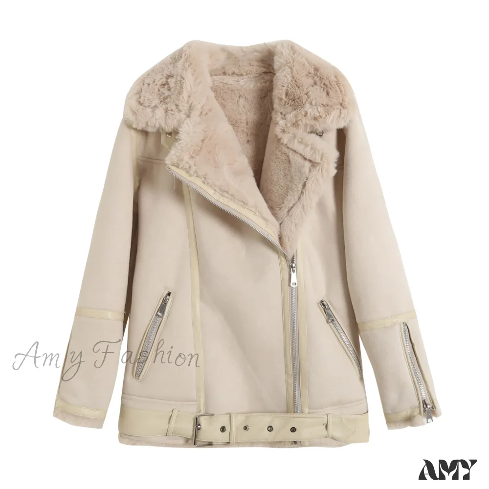 Amy Fashion - New Faux Leather Double Sided Coat - Image 7