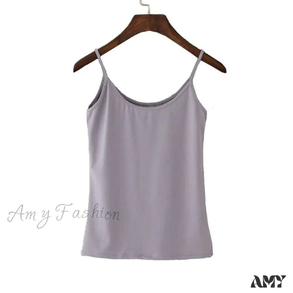 Amy Fashion - Camisole Spaghetti Strap Top - Image 4