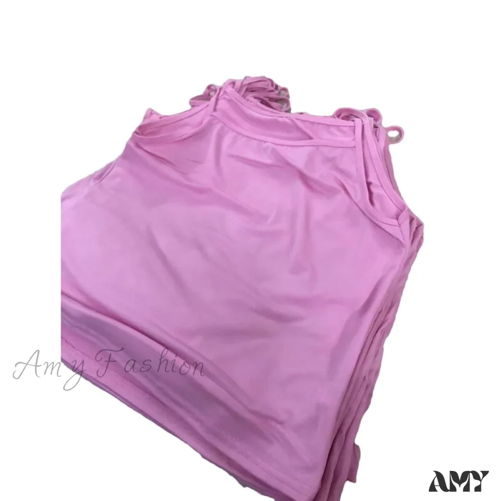 Amy Fashion - Camisole Spaghetti Strap Top - Image 9