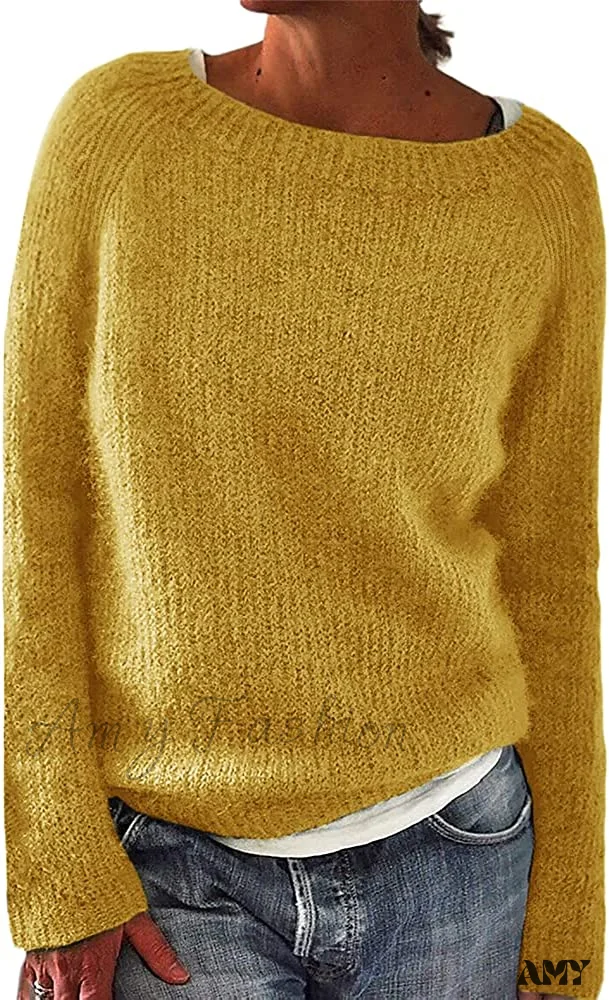 Amy Fashion - Women Winter Loose Casual Pullover Knit Sweater - Image 7