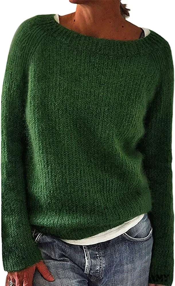 Amy Fashion - Women Winter Loose Casual Pullover Knit Sweater - Image 9