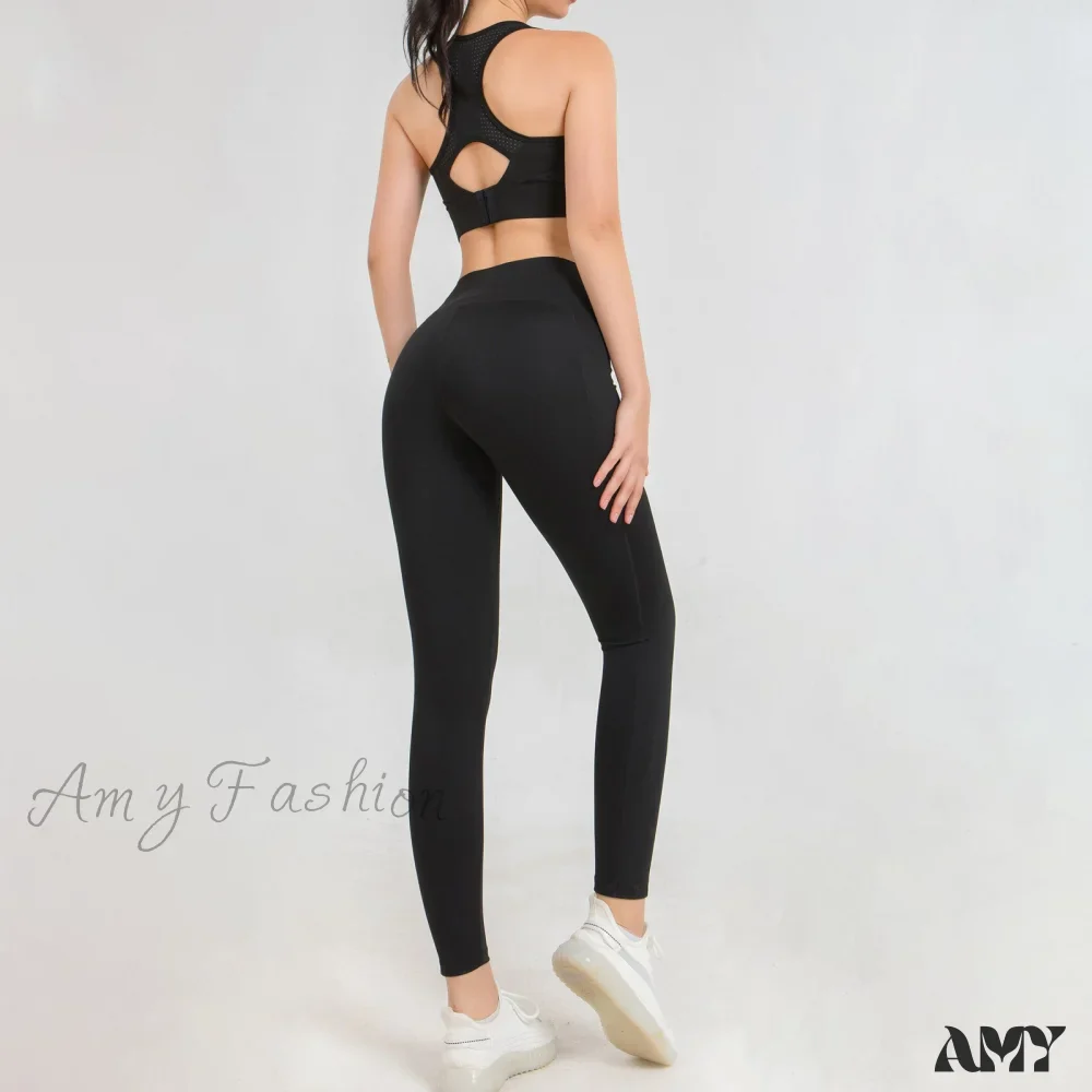 Amy Fashion - Workout Yoga Pants Sport Running Tights - Image 2