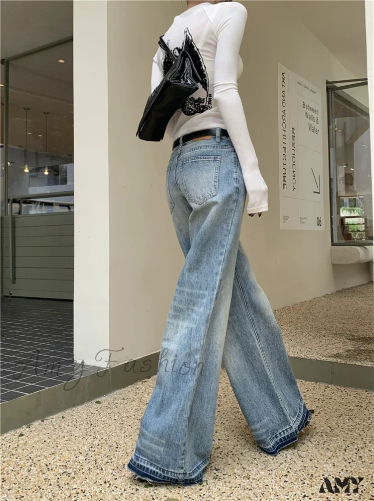 Y2K Low Waist Flare Spring Summer Autumn Fashion Lady Denim Low Rise Jean - Image 3