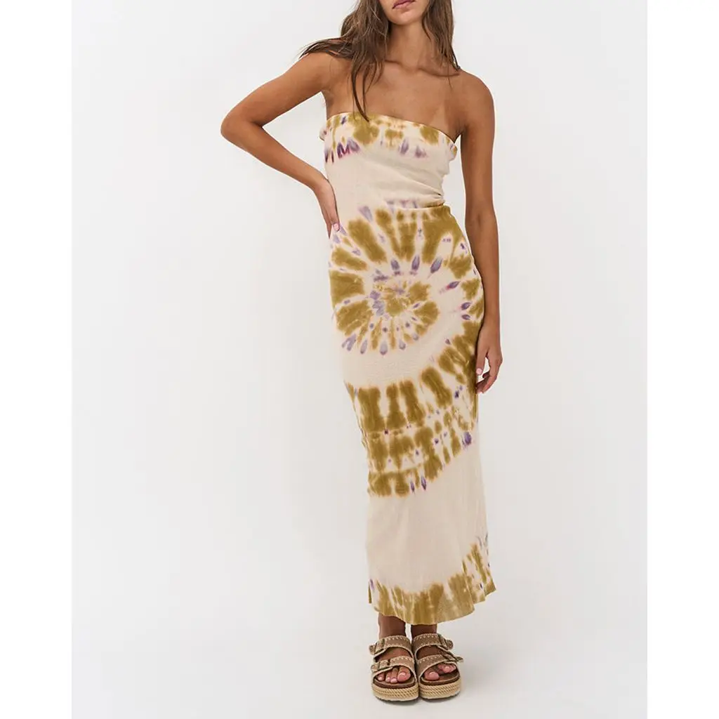 Y2K Slim Vintage Strapless Bodycon Dress - Image 10