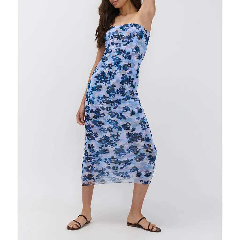Y2K Slim Vintage Strapless Bodycon Dress - Image 8